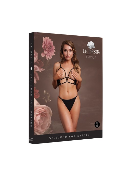 SUTIÃ TRIANGLE COM RENDA PRETO LE DÉSIR - T. ÚNICO