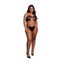 SUTIÃ KEYHOLE MESH PRETO TAMANHO QUEEN LE DÉSIR - 42 XL