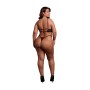 SUTIÃ KEYHOLE MESH PRETO TAMANHO QUEEN LE DÉSIR - 42 XL