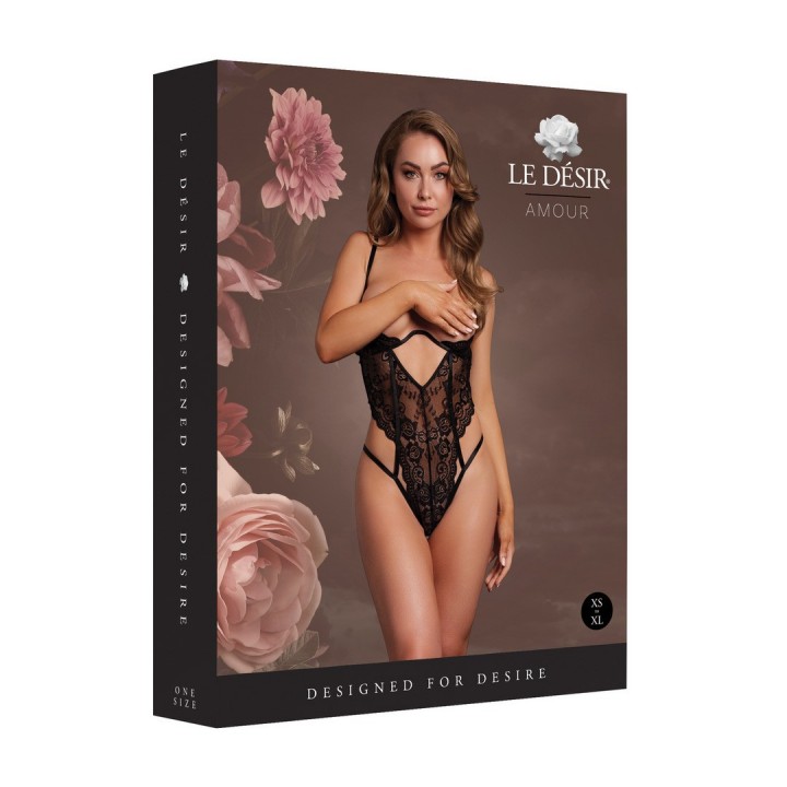 BODY LACE UNDERWIRED PRETO LE DÉSIR - T. ÚNICO