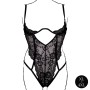 BODY LACE UNDERWIRED PRETO TAMANHO QUEEN LE DÉSIR - 42 XL