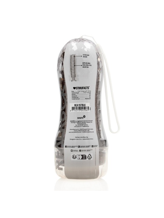 MASTURBADOR TEASY RIDER TEXTURED PRETO REALROCK