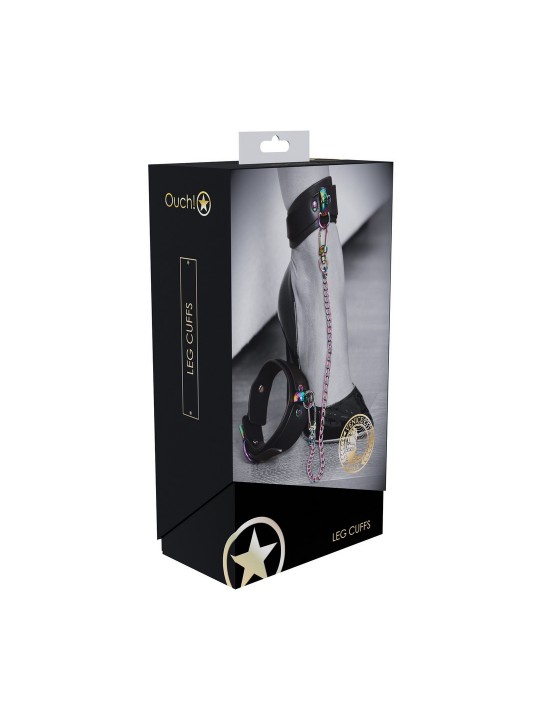 ALGEMAS DE TORNOZELOS VENICE COLLECTION PRETAS OUCH