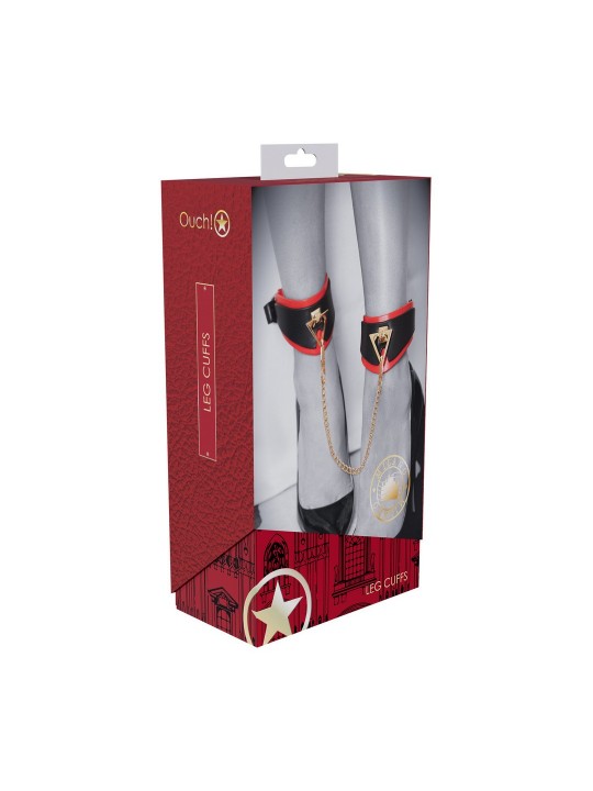 ALGEMAS DE TORNOZELOS MILAN COLLECTION PRETO/VERMELHO OUCH!