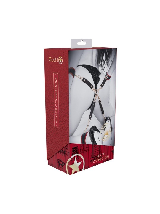 CONEXÃO HOGTIE MILAN COLLECTION PRETO/VERMELHO OUCH!