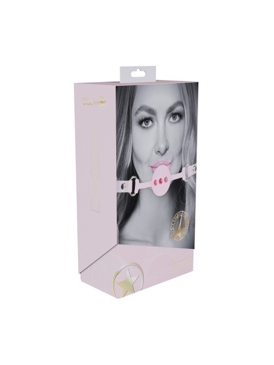 MORDAÇA DE SILICONE RESPIRÁVEL PARIS COLLECTION ROSA OUCH!