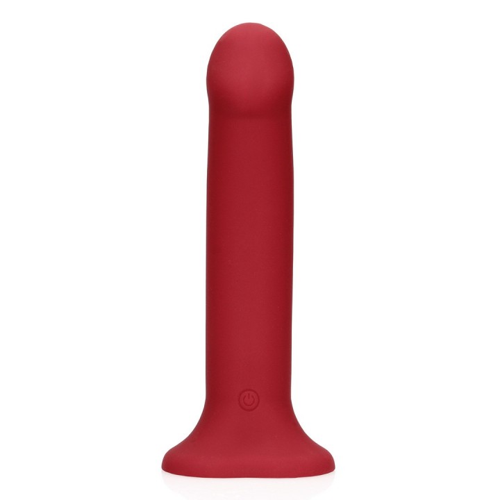 VIBRADOR NON-PHALLIC VIBRATING DILDO GRANDE RASPBERRY RED LOVELINE