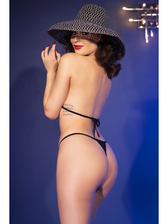 MICRO BIQUÍNI CR-4840 PRETO CHILIROSE - 36-38 S/M