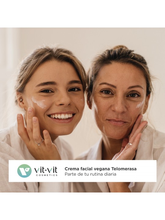 CREME DIÁRIO REJUVENESCEDOR TELOMERASE BOOSTER 50ML VIT VIT COSMETICS