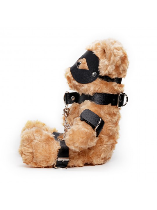 URSO DE PELÚCIA BONDAGE CRUSHITO PRETO 31CM CRUSHIOUS