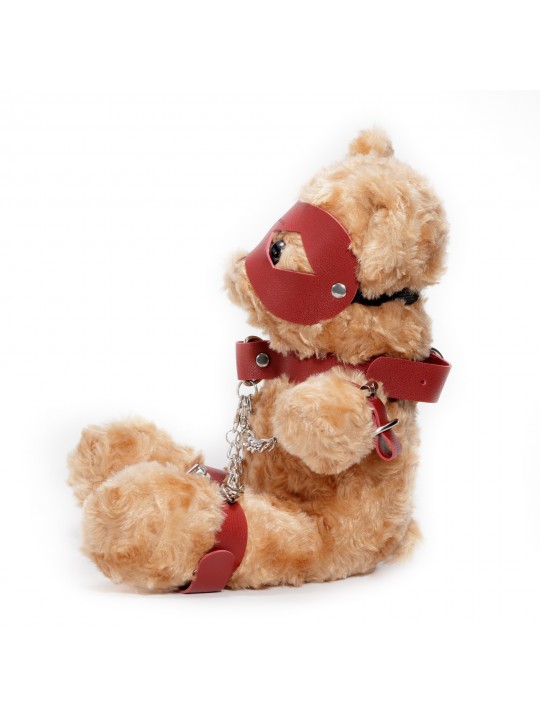 URSO DE PELÚCIA BONDAGE CRUSHITO VERMELHO 31CM CRUSHIOUS