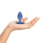 PLUG ANAL SMOOTH SILICONE MEDIUM 3,1 /7,9 CM METALLIC BLUE OUCH!
