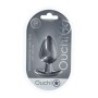 PLUG ANAL SMOOTH SILICONE LARGE 3,5 /8,9 CM GUN METAL OUCH!