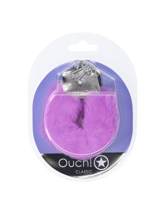 ALGEMAS COM PELUCHE CLASSIC FLUFFY ROXO OUCH!