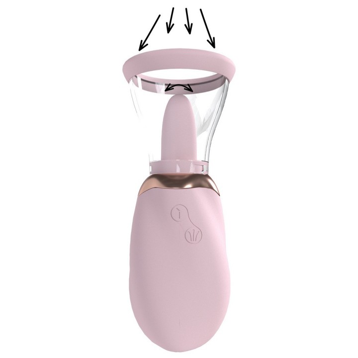 BOMBA RECARREGÁVEL PARA VULVA E SEIOS BOOST ROSA PUMPED