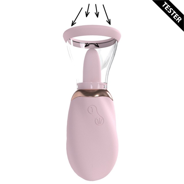 TESTER BOMBA RECARREGÁVEL PARA VULVA E SEIOS BOOST ROSA PUMPED
