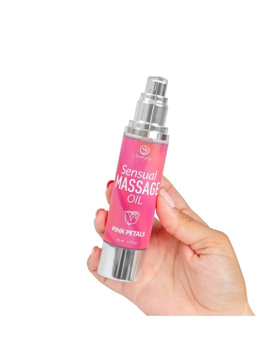 ÓLEO DE MASSAGEM AROMA PÉTALAS DE ROSA 50 ML SECRET PLAY