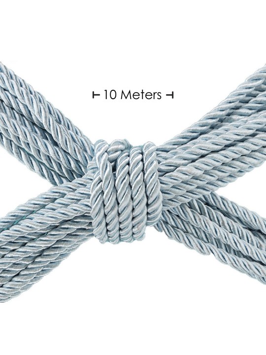 CORDA DE POLIÉSTER PARA BONDAGE 32.8 FT / 10 M AZUL POWDER OUCH!