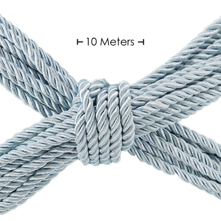 CORDA DE POLIÉSTER PARA BONDAGE 32.8 FT / 10 M AZUL POWDER OUCH!