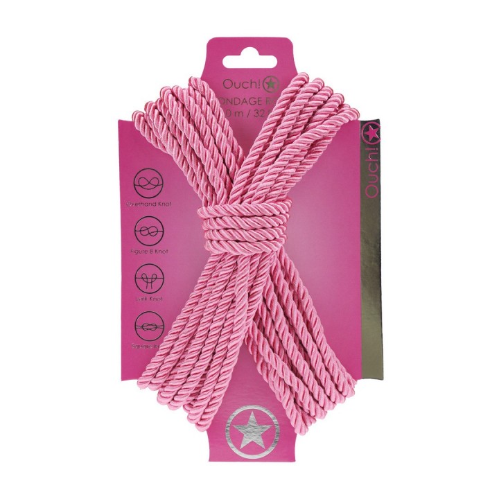 CORDA DE POLIÉSTER PARA BONDAGE 32.8 FT /10 M ROSA OUCH!