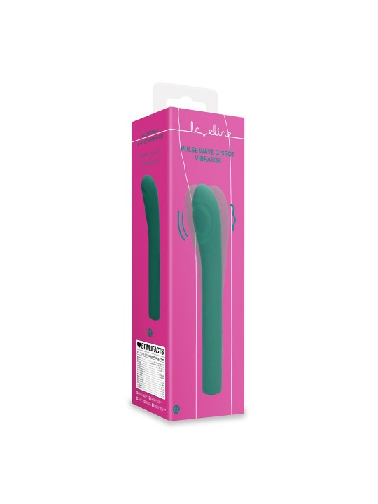 VIBRADOR PARA PONTO G PULSE WAVE GREEN CRYSTAL LOVELINE