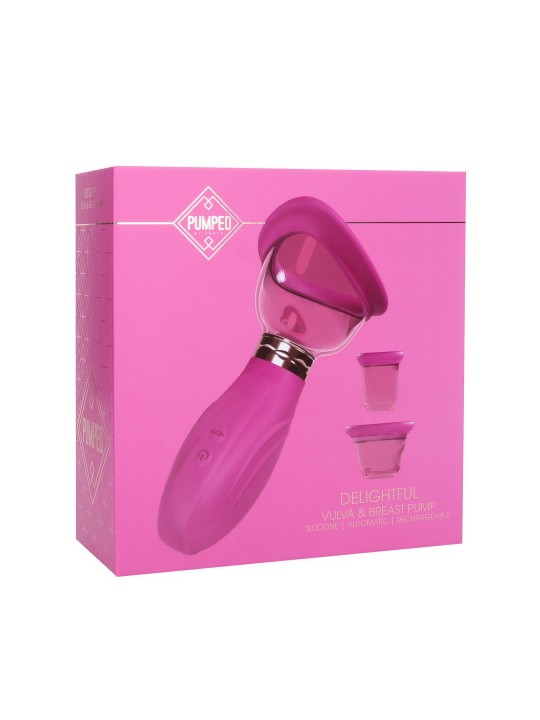 BOMBA PARA VULVA E SEIOS DELIGHTFUL ROSA PUMPED
