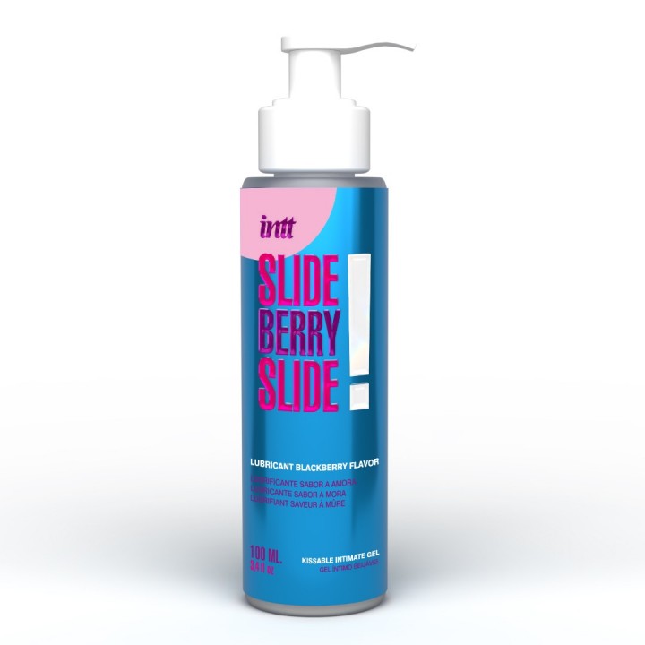LUBRIFICANTE BEIJÁVEL À BASE DE ÁGUA SLIDE BERRY SLIDE INTT 100ML