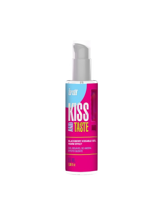 GEL BEIJÁVEL COM EFEITO CALOR KISS AND TASTE AROMA AMORA INTT 55ML