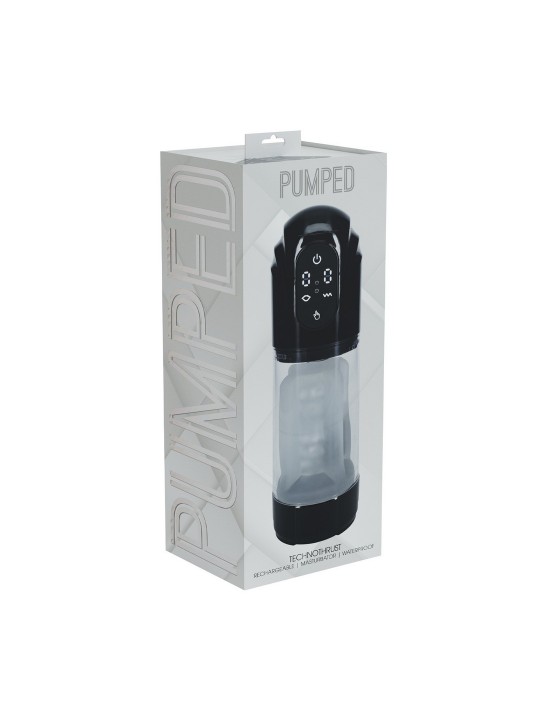 BOMBA MASTURBADORA AUTOMÁTICA TECHNOTHRUST PRETA PUMPED