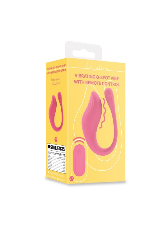 VIBRATING G-SPOT VIBE WITH REMOTE CONTROL - PINK