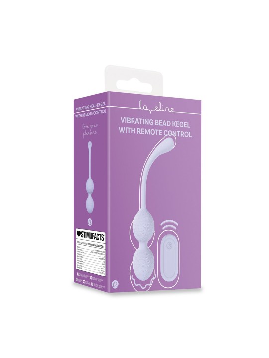 BOLAS VAGINAIS BEAD KEGEL COM VIBRAÇÃO E COMANDO LAVENDER LOVELINE