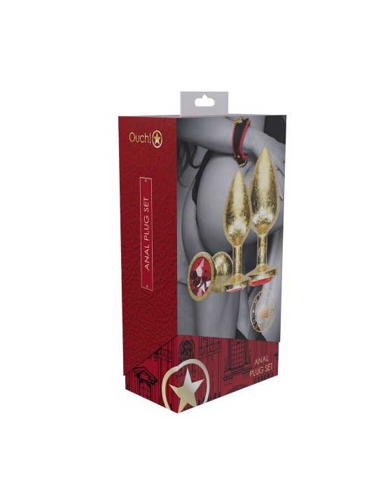MILAN COLLECTION - METAL ANAL PLUG SET - GOLD