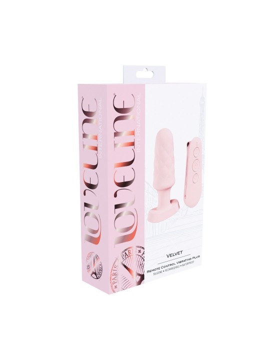 VELVET - PLUG VIBRADOR CON CONTROL REMOTO - ROSA