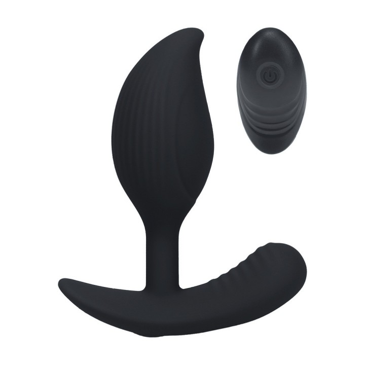 PLUG ANAL DE SILICONE LÍQUIDO COM VIBRAÇÃO E COMANDO REMOTO LEVELZ