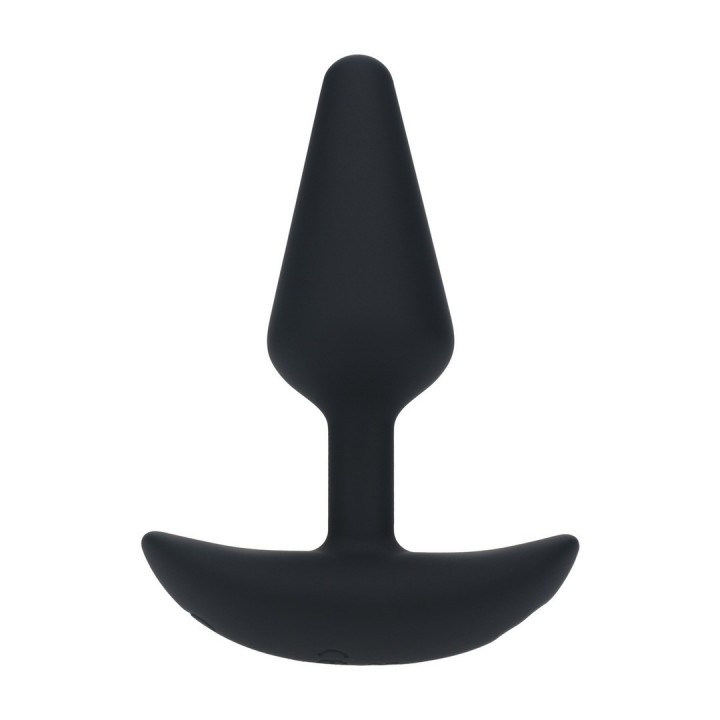 PLUG ANAL CLÁSSICO EM SILICONE COM VIBRAÇÃO S PRETO LEVELZ