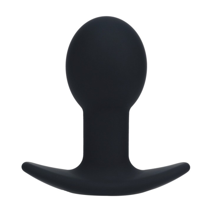 PLUG ANAL EM SILICONE COM VIBRAÇÃO SINGLE BULB PRETO LEVELZ