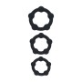 CONJUNTO DE 3 ANÉIS PARA O PÉNIS EM SILICONE COM PÉROLAS S/M/L PRETO LEVELZ CONJUNTO DE 3 ANÉIS PARA O PÉNIS EM SILICONE COM PÉROLAS S/M/L PRETO LEVELZ