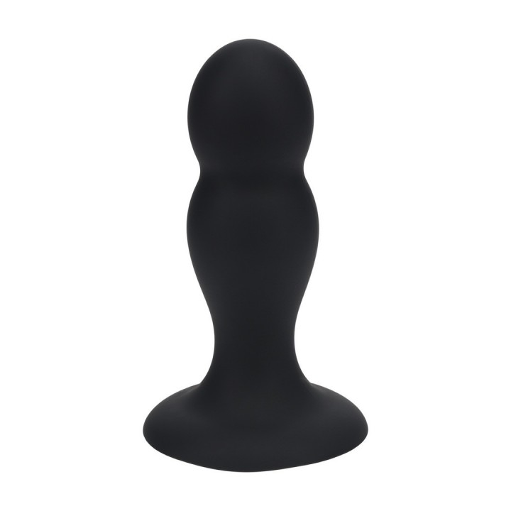 PLUG ANAL DE SILICONE LÍQUIDO DOBLE RATTER M PRETO LEVELZ