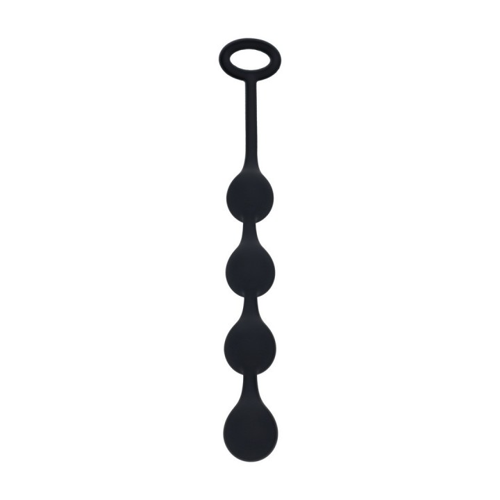 BOLAS ANAIS DE SILICONE EM FORMA DE GOTA DE ÀGUA S 20MM PRETAS LEVELZ
