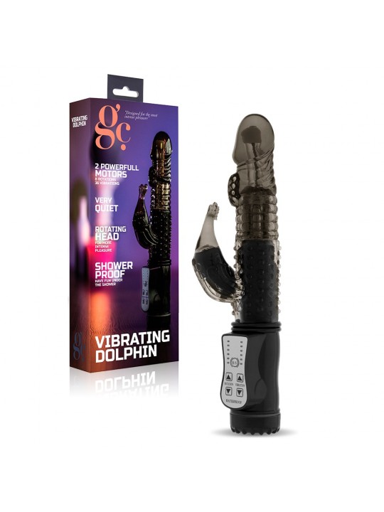 VIBRADOR VIBRATING DOLPHIN PRETO