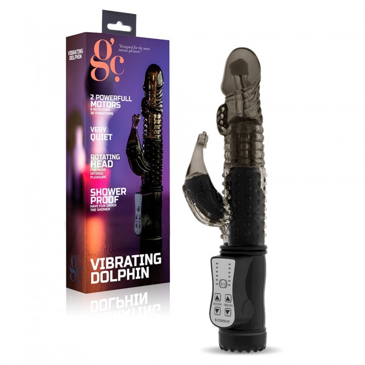 VIBRADOR VIBRATING DOLPHIN PRETO