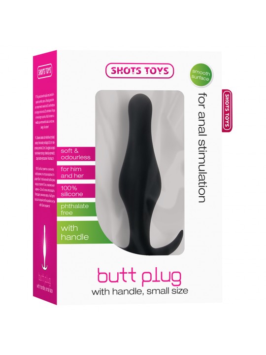 PLUG ANAL BUTT PLUG COM PEGA PRETO PEQUENO