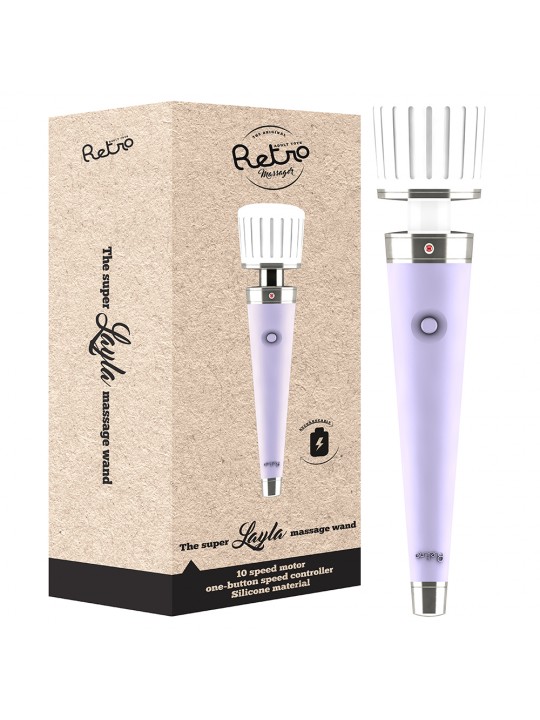 MASSAJADOR RECARREGÁVEL RETRO LAYLA ROXO