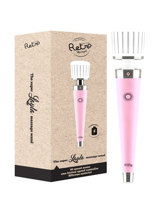 MASSAJADOR RECARREGÁVEL RETRO LAYLA ROSA