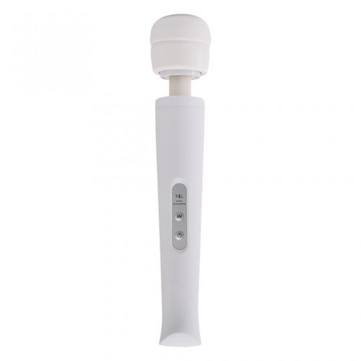 MASSAJADOR COM CARREGADOR USB CANDY PIE MAGIC WAND BRANCO