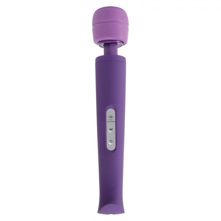 MASSAJADOR COM CARREGADOR USB CANDY PIE MAGIC WAND ROXO