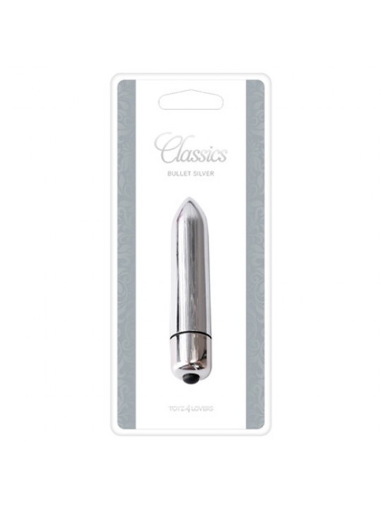 BALA VIBRATÓRIA BULLET PRATEADA