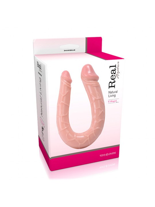 DILDO DUPLO U-SHAPED REAL RAPTURE