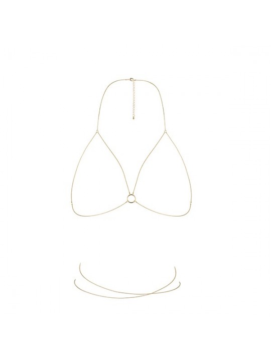 COLAR CORPORAL SUTIÃ THE MAGNIFIQUE COLLECTION BIJOUX INDISCRETS DOURADO