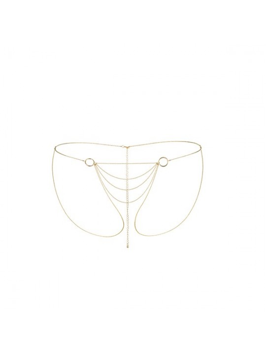 COLAR CORPORAL CULOTTE THE MAGNIFIQUE COLLECTION BIJOUX INDISCRETS DOURADO